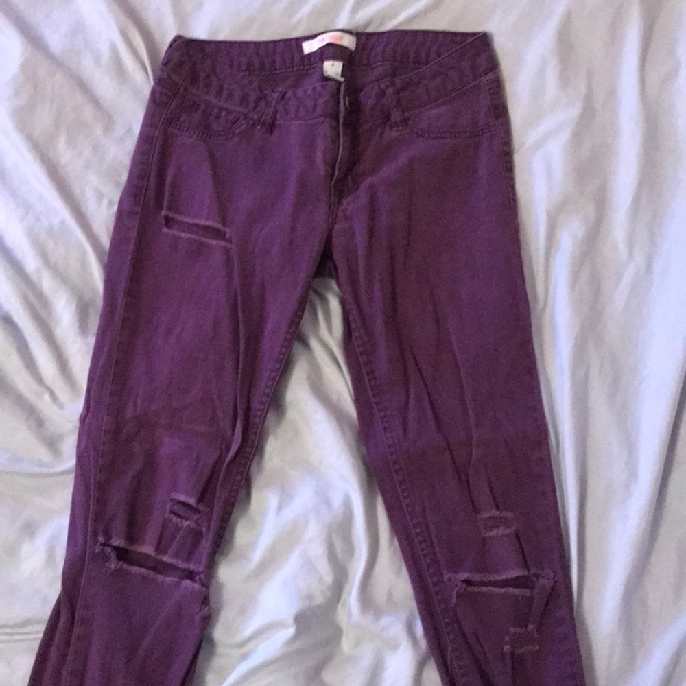 Refuge Purple Jeans